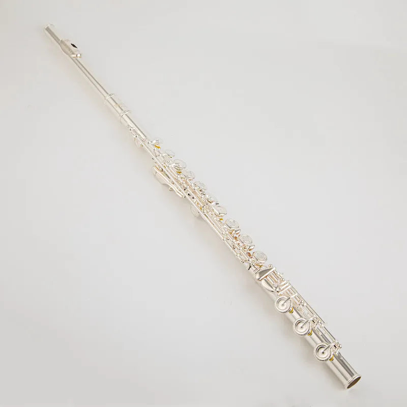 Silver-Plated B Foot Flute Professional Performance Instrument