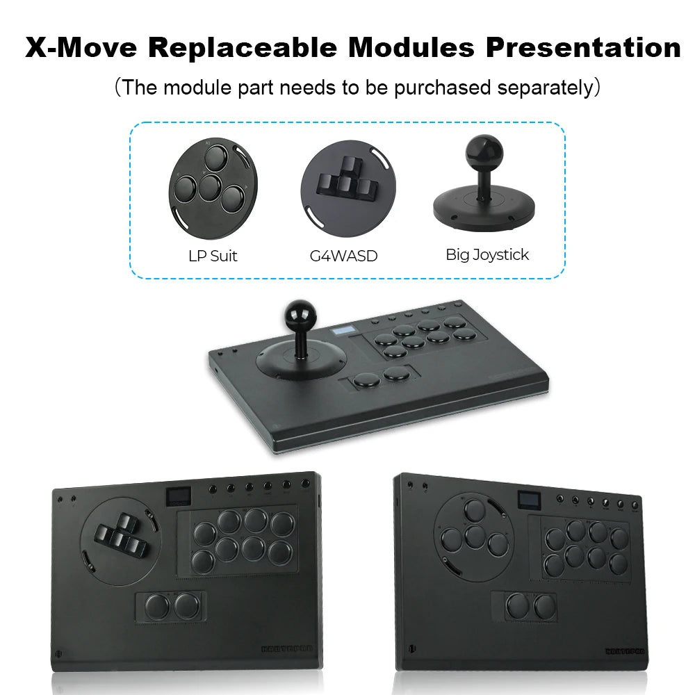 Aluminum Alloy Leverless Arcade Controller PC PS4 PS5
