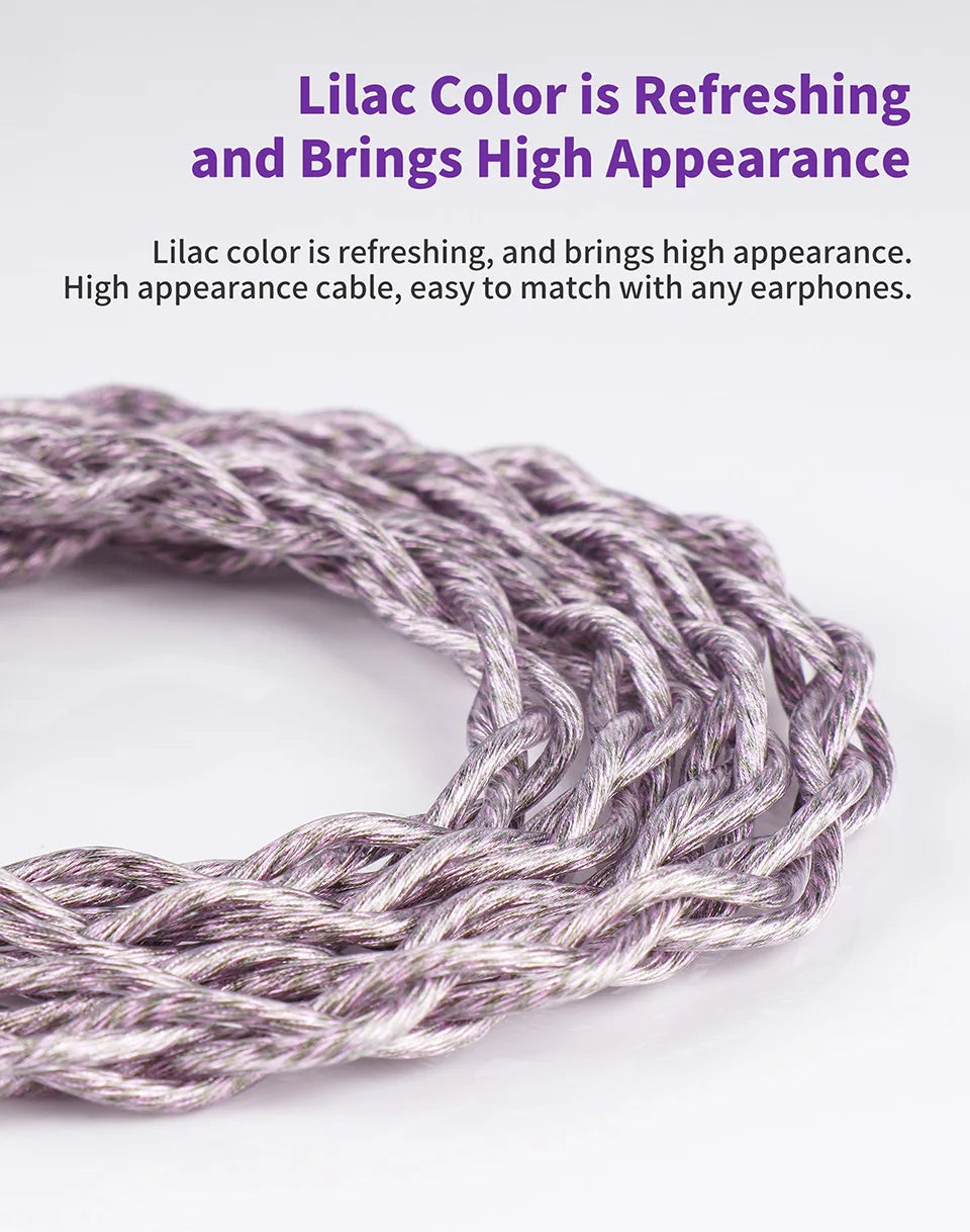 7N OCC HiFi Earphone Upgrade Cable MMCX 4.4mm
