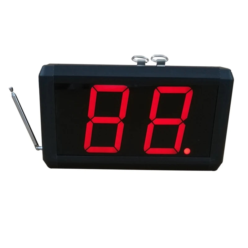 Wireless Take a Number Queue Display with Single Next Button