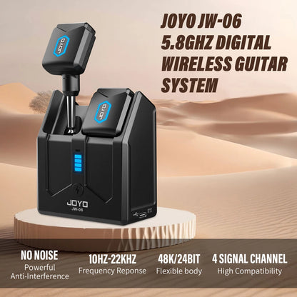 Wireless Guitar System 5.8GHz with Charging Case