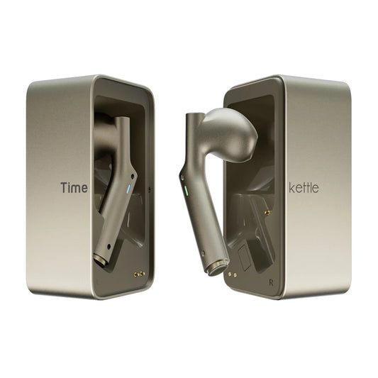 Wireless AI Translator Earbuds Business Travel Sandy Gold
