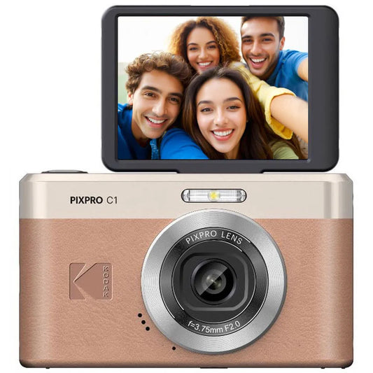 13MP Digital Camera with 26mm Lens Brown
