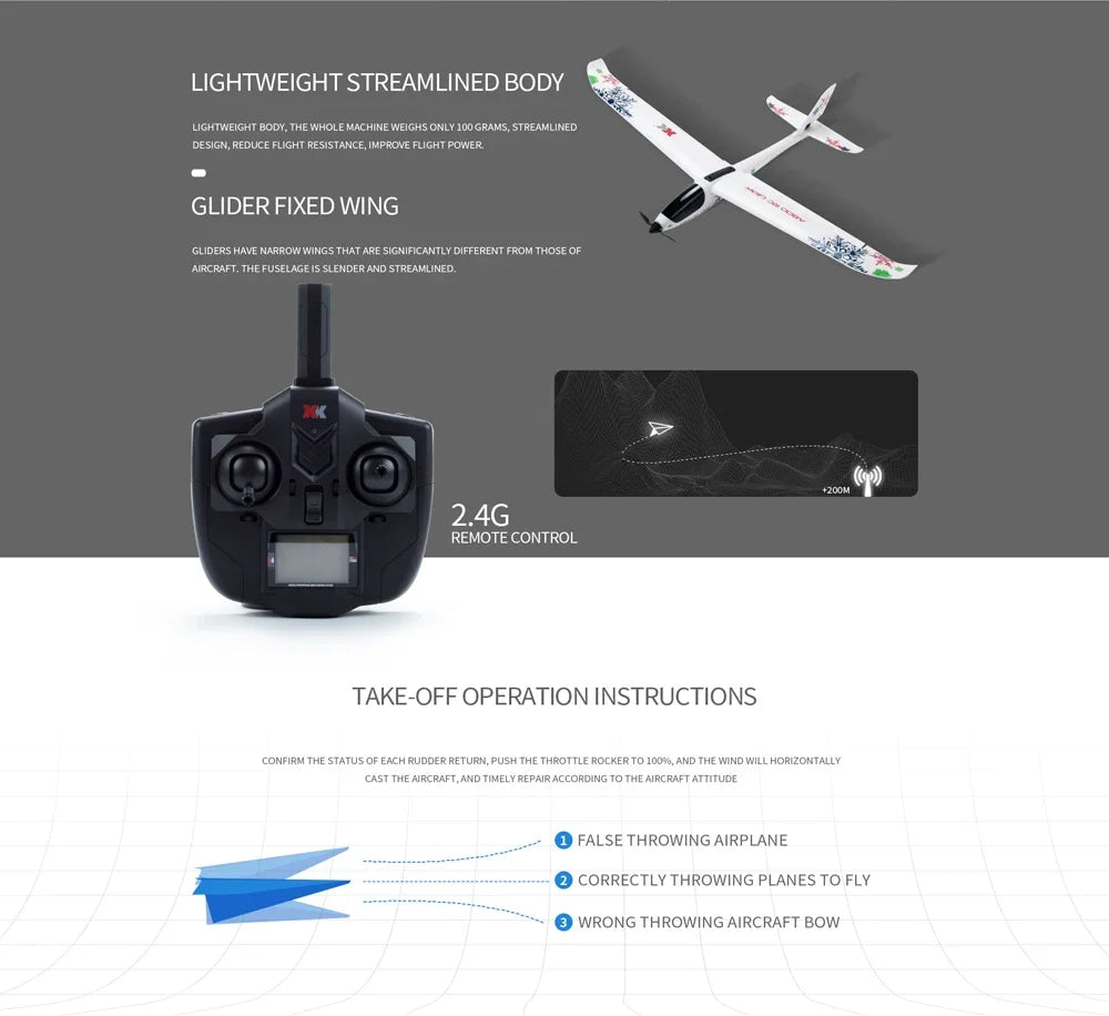 Remote Control Plane 5CH with Extra Battery