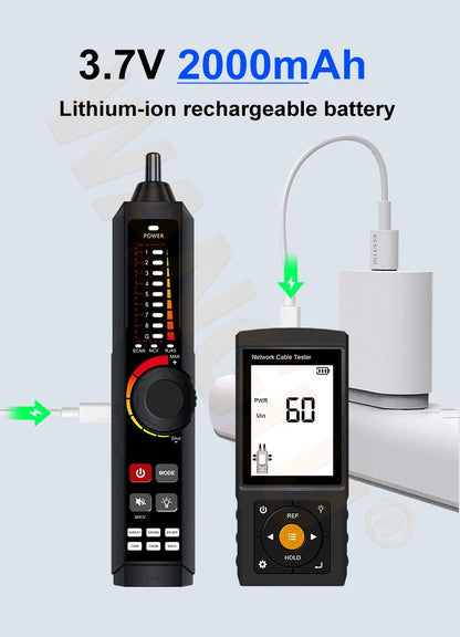 3 Inch Rechargeable Network Cable Tester Line Tracer