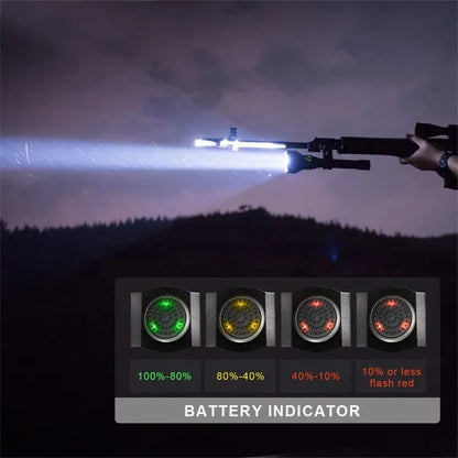 Powerful LED Hunting Torch 2300 Lumen with Rechargeable Battery