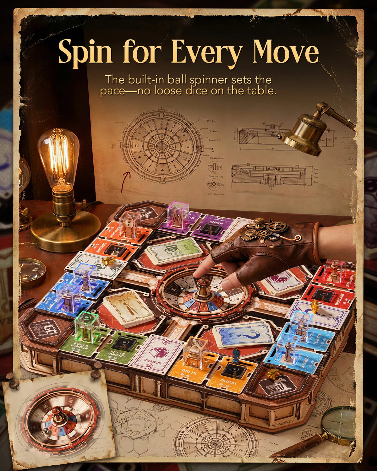 Buildable Strategy Board Game Mechanical Model Kit