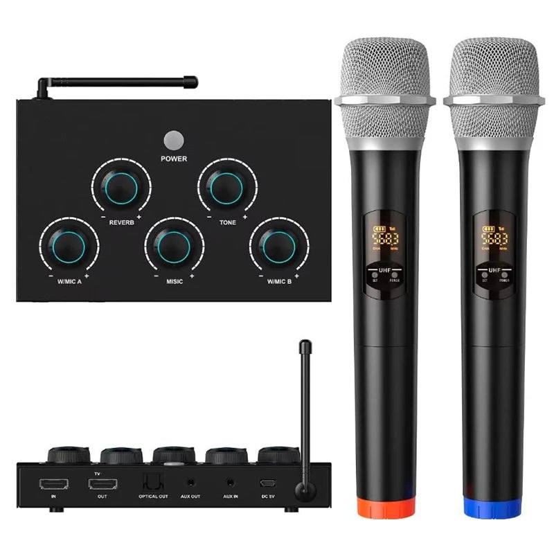 Smart Wireless Karaoke Microphone with Mixer and Speaker