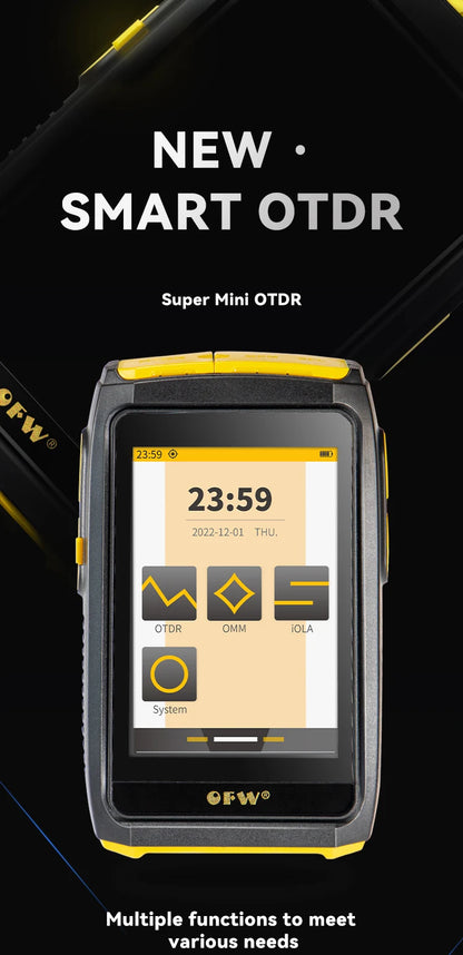 Touchscreen OTDR Optical Fibre Analyzer 1550nm 20dB