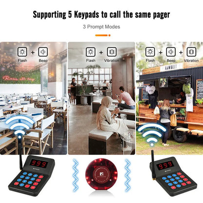 Ten Pager Wireless Calling System for Cafes and Food Trucks