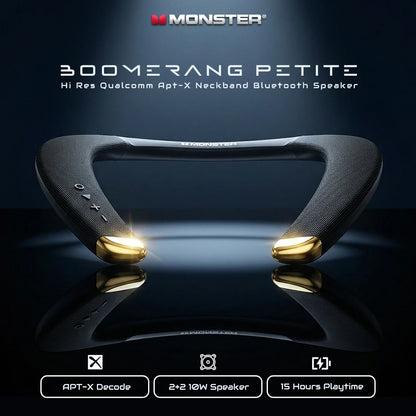 Bluetooth Neckband Speaker with Hi-Res Audio & Mic