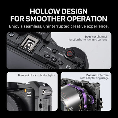 Camera Cage Kit with Top Handle for Nikon ZR