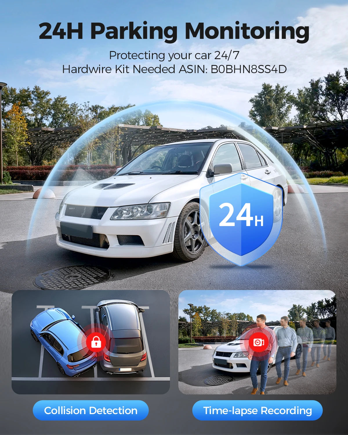 M300S 4K Dash Cam Front & Rear with GPS ADAS
