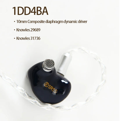 HiFi Hybrid Wired Earphones 5 Driver In-Ear Monitors