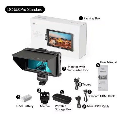 DC 550 Pro Portable 4K Field Monitor 5.5 Inch