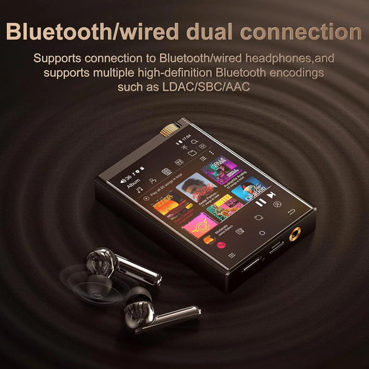 HiFi MP3 Player with Bluetooth WiFi and 64GB Card