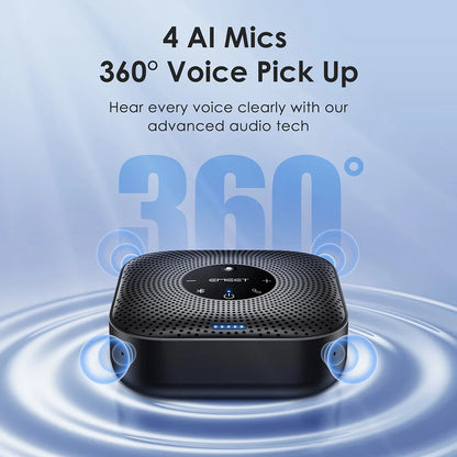 360 Degree Wireless Conference Speaker with Noise Cancellation
