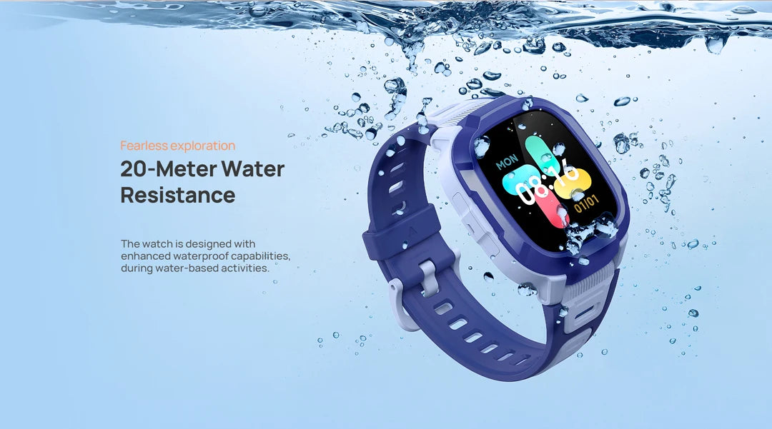 4G Waterproof Kids Smartwatch P6 GPS Blue
