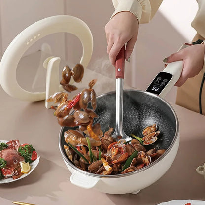 4.5L Electric Frying Pot with Steamer Multi-Function Cooker