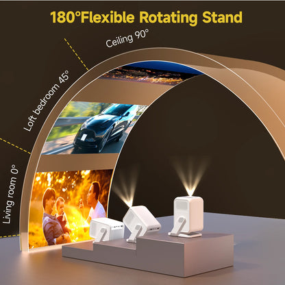 Auto Focus 1080p Portable Projector 420 ANSI Android