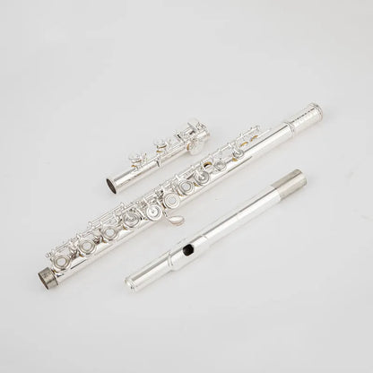 Silver Plated Open Hole C Flute with Case