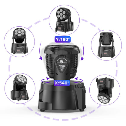 2PCS 105W LED Moving Head Beam Spot Stage Lights