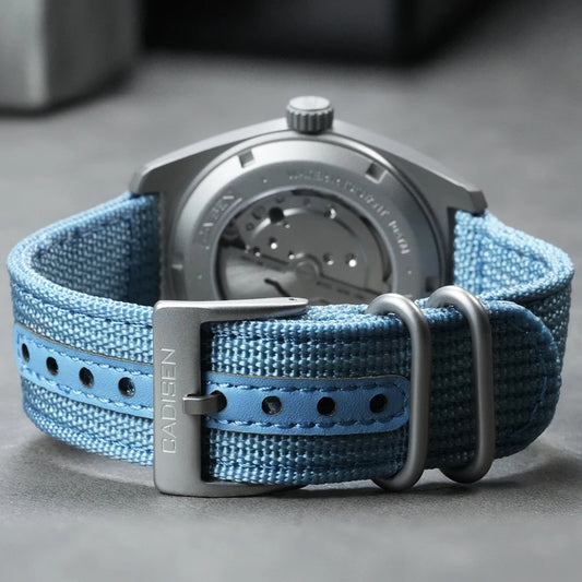 Men’s Automatic Mechanical Watch 8215 Movement Blue