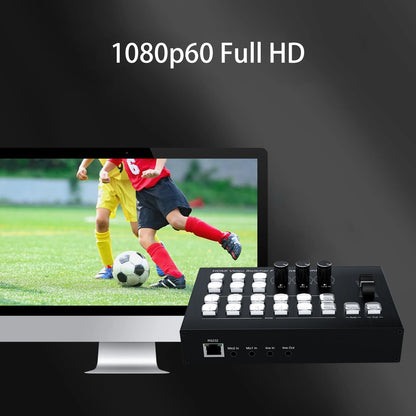 4-Channel HDMI Video Mixer Switcher with 1080p Live Streaming