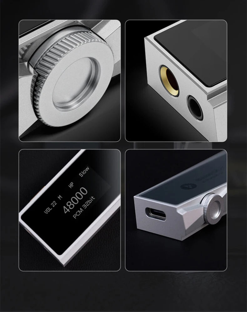 Portable HiFi USB DAC Amplifier 4.4mm Headphone Amp