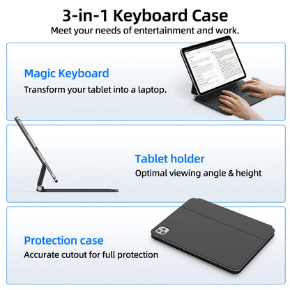 Smart Touchpad Keyboard Case for 11 inch iPad Devices