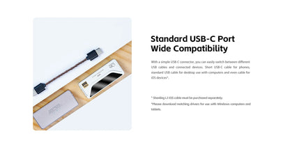 USB DAC and Hi Res Audio Headphone Amplifier Blue