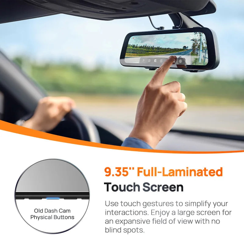 S500 Dash Cam 64GB SD Card 3K Dual HDR