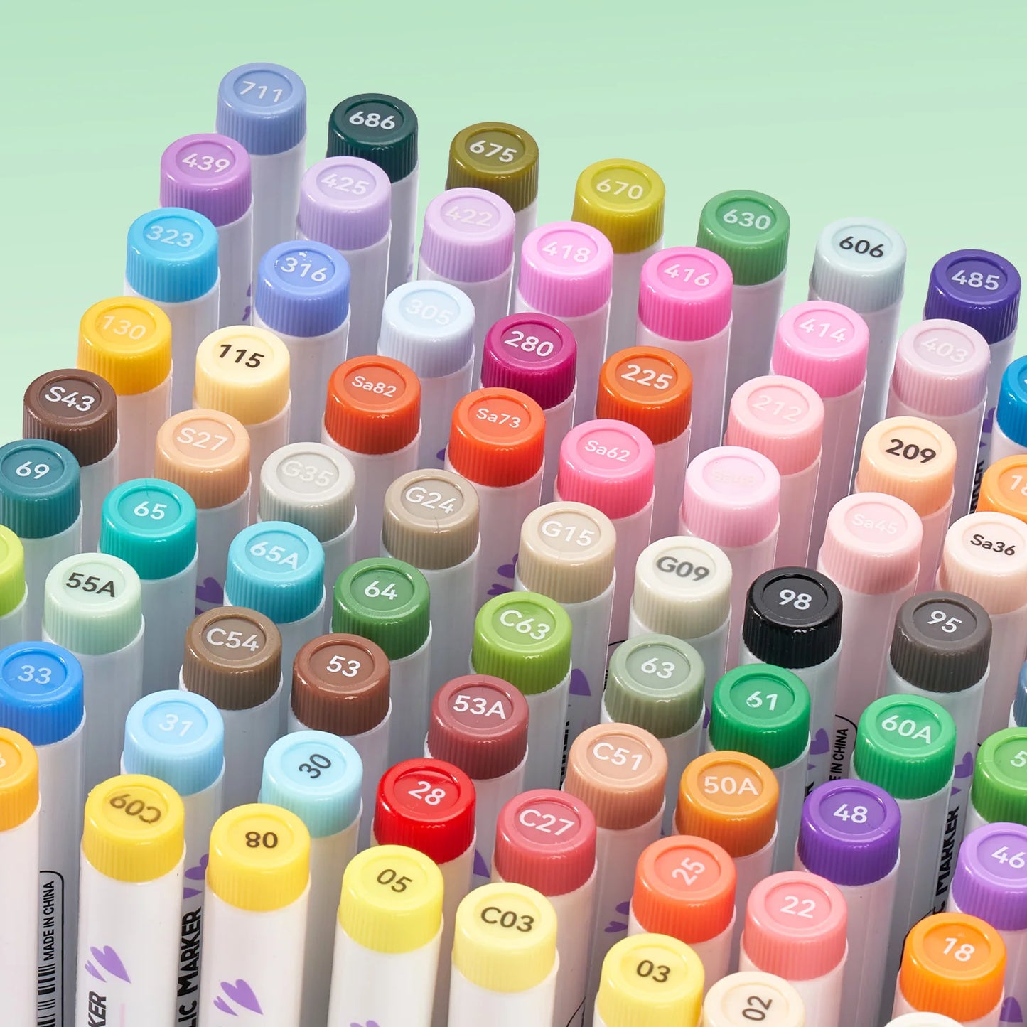 Acrylic Paint Pens Set 90B Brush Tip Markers