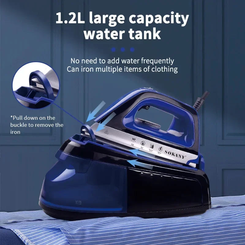 Portable 360 Degree Freestyle Steam Iron with Power Base