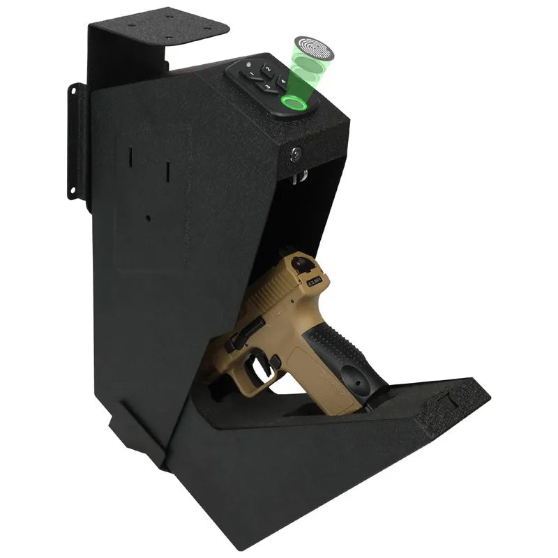 Quick Access Handgun Safe with Fingerprint and Key