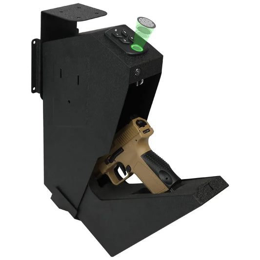 Quick Access Handgun Safe with Fingerprint and Key