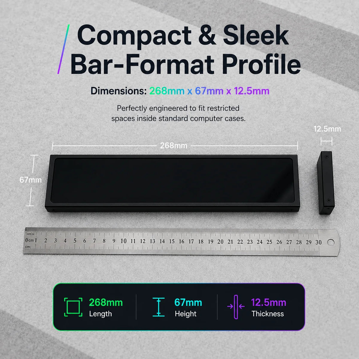 11.3-Inch Portable Stretched Display Monitor 1920x440