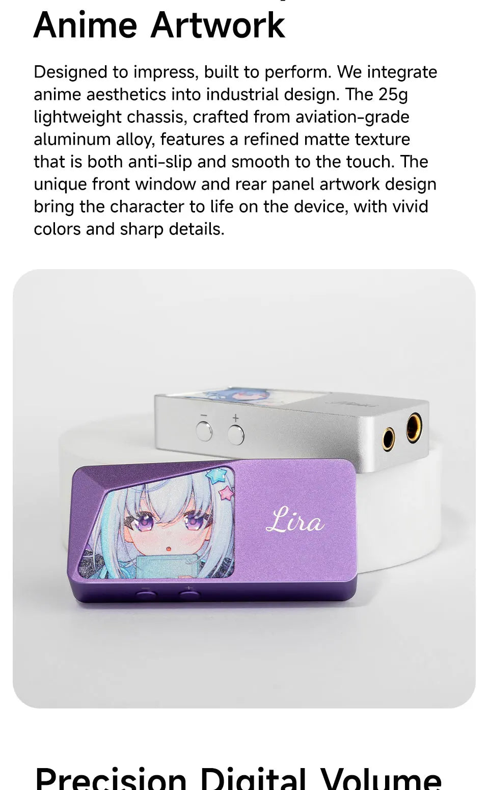 Portable DAC Headphone Amplifier ESS9039Q2M Dual Chip DSD256