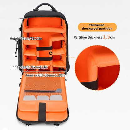 Outdoor Photography Backpack SLR Bag with Multiple Storage Green