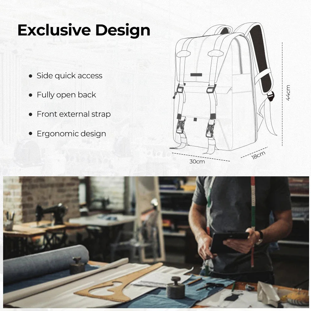Outdoor Camera Backpack with Tripod Holder