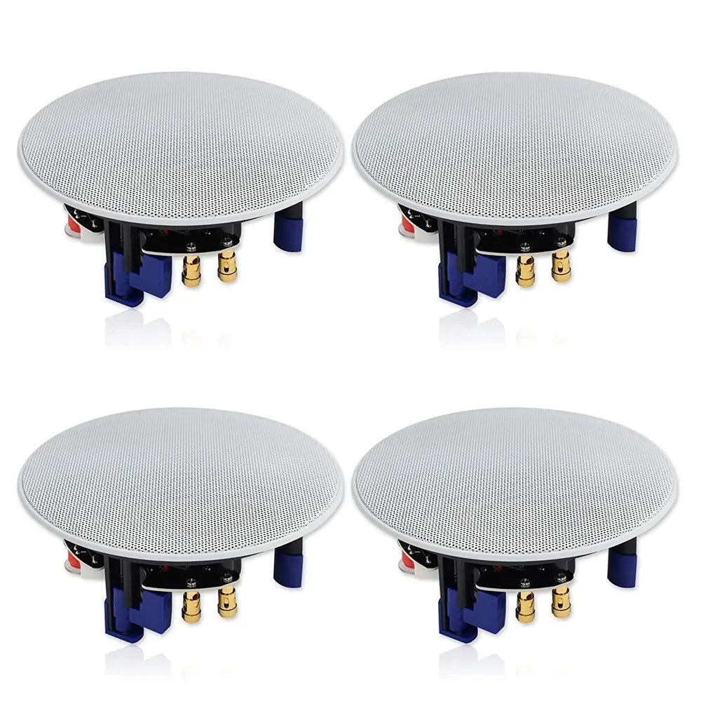 Home Flush Mount Ceiling Speakers 4-Pack Bathroom Living Room