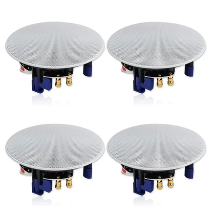 Home Flush Mount Ceiling Speakers 4-Pack Bathroom Living Room