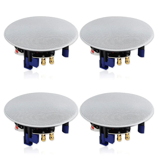 Home Flush Mount Ceiling Speakers 4-Pack Bathroom Living Room