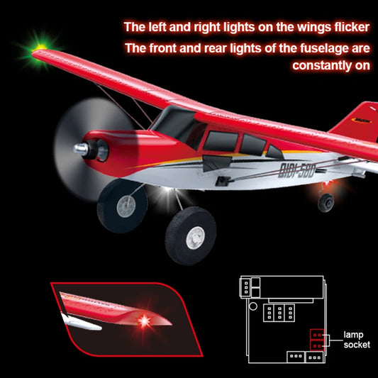 Blue 4CH Brushless RC Airplane with EPP Foam Design
