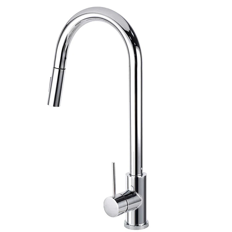 Pull Out Kitchen Sink Mixer Tap Chrome 2 Mode Faucet