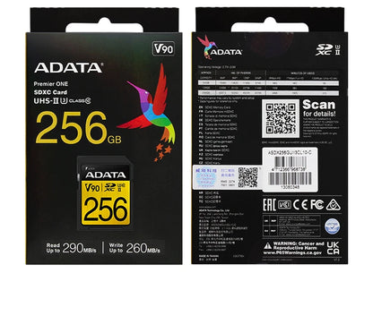 ADATA 256GB High Storage V90 UHS II SD Card