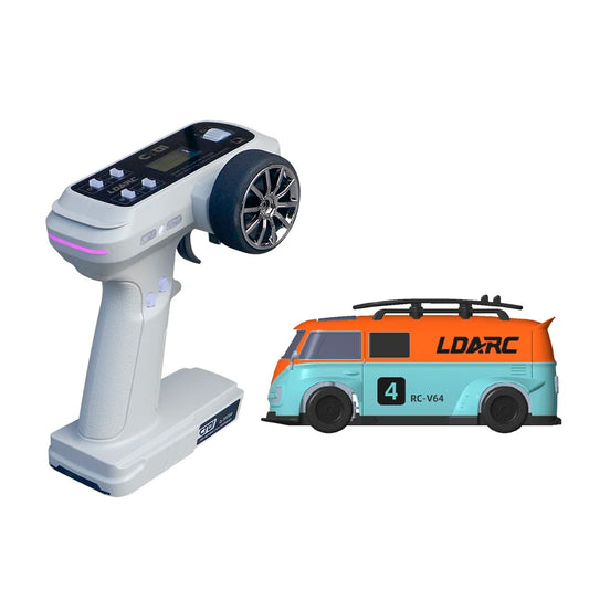 Rechargeable 1:64 Desktop RC Car Orange