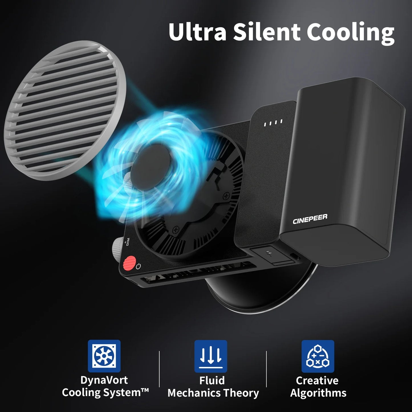 100W Pocket LED Studio Light Adjustable 2700K-6500K