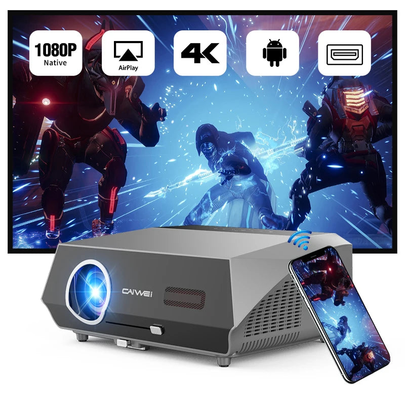 HDR 4K Projector Native 1080P Wifi 5G Home Cinema