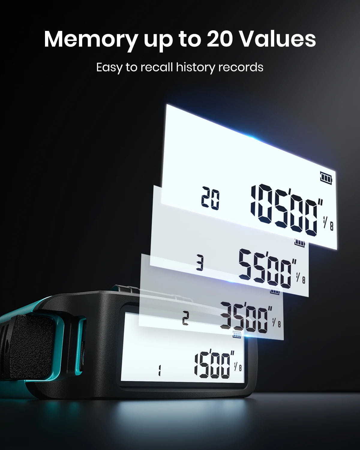 Laser Distance Meter Bluetooth 40m Rechargeable Digital Display